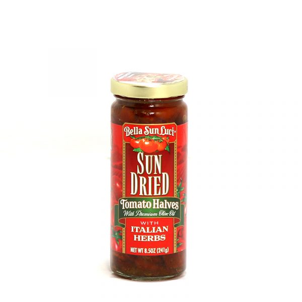 Tomates Secos en Mitades en Aceite de Oliva con Hierbas Italianas Bella Sun Luci