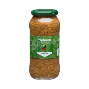 LENTEJAS COCIDA FRASCO 570gr LA ASTURIANA