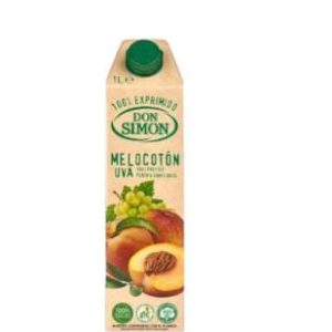 ZUMO EXPRIMIDO MELOCOTÓN UVA 1lt. DON SIMÓN