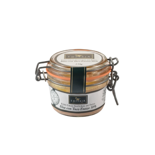 Bloc de Foie Gras Natural de Pato con Taco Imperia