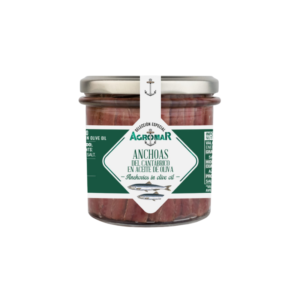 TARRO DE ANCHOAS DEL CANTABRICO AC DE OLIVA 190gr AGROMAR