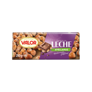 CHOCOLATE CON LECHE Y AVELLANAS 250gr. VALOR