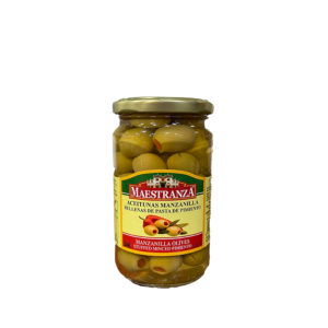 Aceitunas Manzanillas Rellenas de Pasta de Pimiento "Maestranza 7 Oz. (230g)