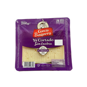 QUESO G/BAQUERO CUÑA SIN LACTOSA YA CORTADO 200gr