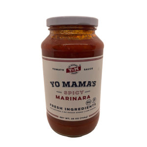 SPICY MARINARA TOMATO SAUCE YO MAMAS 25oz