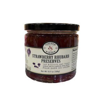 STRAWBERRY RHUBARB PRESERVE 9oz  FISHER & WIESER