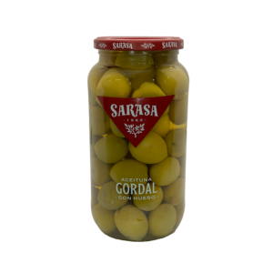 ACEITUNA GORDAL C/HUESO 1/4 GALON 920gr.  SARASA