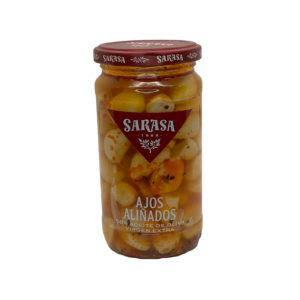 AJOS ALIÑADOS ACEITE DE OLIVA 390gr. SARASA