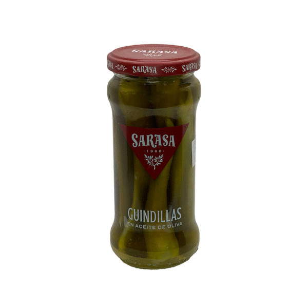 Guindillas en aceite de oliva Sarasa