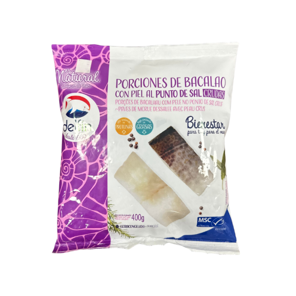 BACALAO PORCIONES 400gr.  DELFIN