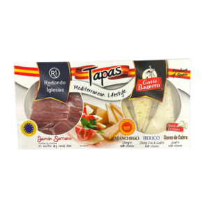 TABLAS DE QUESOS Y JAMON SERRANO 150gr.
