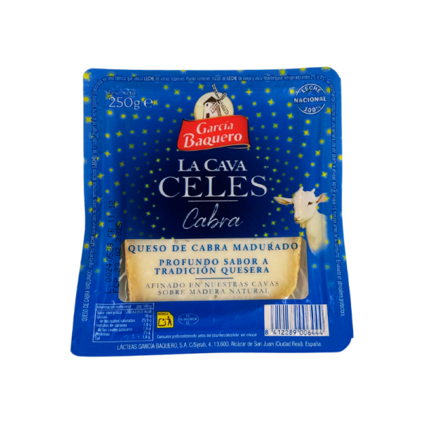 QUESO LA CAVA CABRA CELES CUÑA 250gr. G/BAQUERO