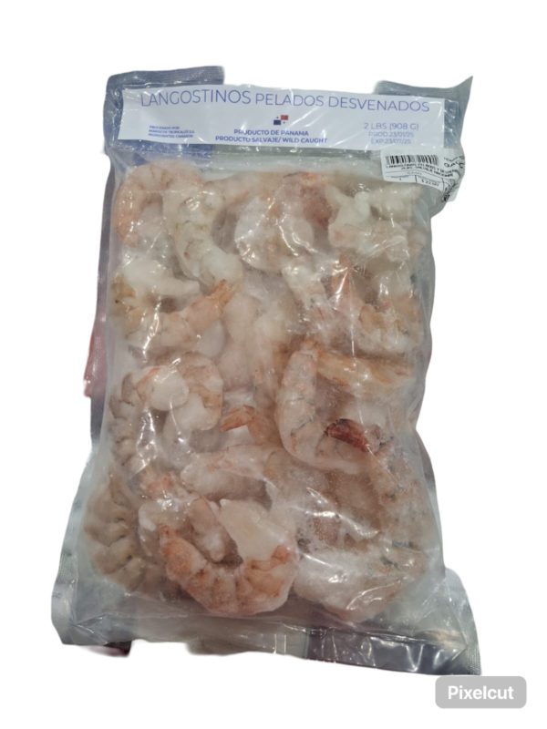 Langostino Pelados  y Desvenado 2 LBS