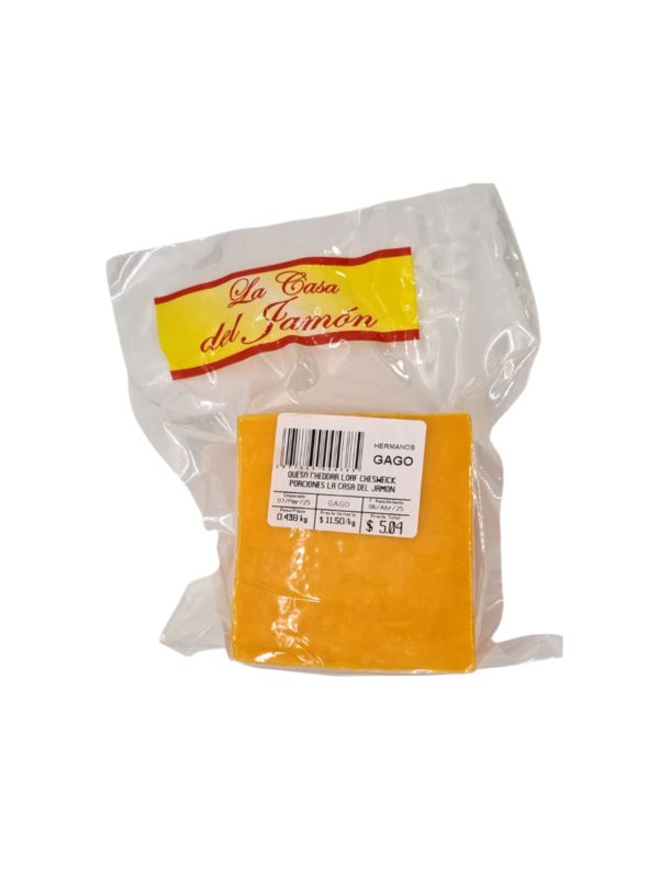 Queso cheddar Loaf Chesweick Porcion  (Precio por peso)
