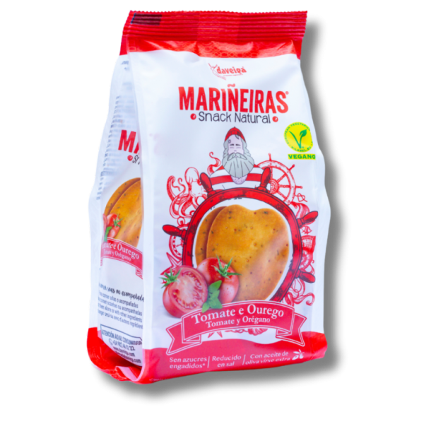 MARIÑEIRAS SNACK CON TOMATE Y OREGANO 100gr.