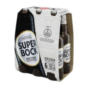 CERVEZA 0% SIN ALCOHOL SUPER BOCK NEGRA 330ML