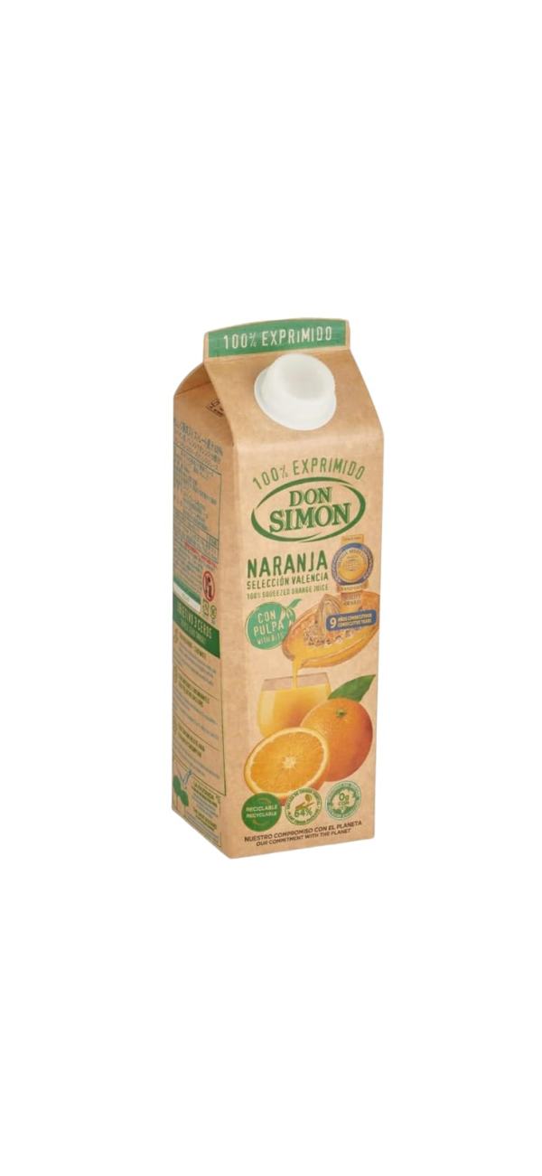 ZUMO NARANJA EXPRIMIDO CON PULPA 2 LT DON SIMON
