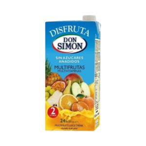 DISFRUTA MULTIFRUTAS DON SIMON 2 LT BRICK SIN AZUCARES AÑADIDOS