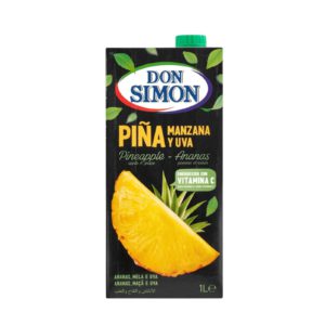 ZUMO PIÑA MANZANA Y UVA BRICK 1 LT DON SIMON