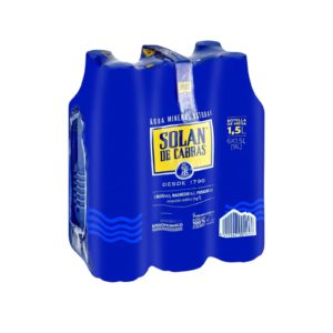AGUA MINERAL NATURAL SIN GAS 6x1.5lt. SOLAN DE CABRAS