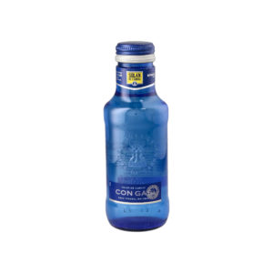 AGUA MINERAL NATURAL CON GAS 33lt. VIDRIO SOLAN DE CABRAS