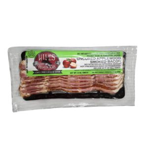 UNCURED APPLEWOOD SMOKE BACON 12OZ HILL MEAT COMPANY